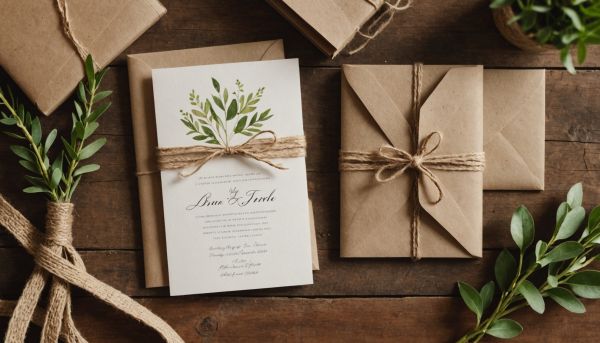 Annoncer votre union avec des invitations en papier recyclé