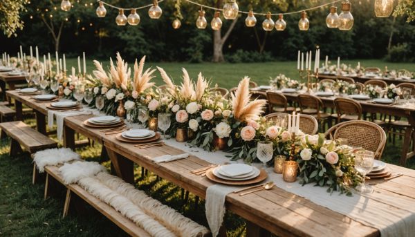 Comment réussir une décoration de mariage au style bohème