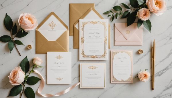 Créer une papeterie de mariage harmonieuse et raffinée