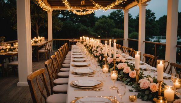 Quel univers romantique créer pour une réception intime