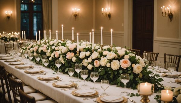 Sublimer les tables de mariage avec une déco florale