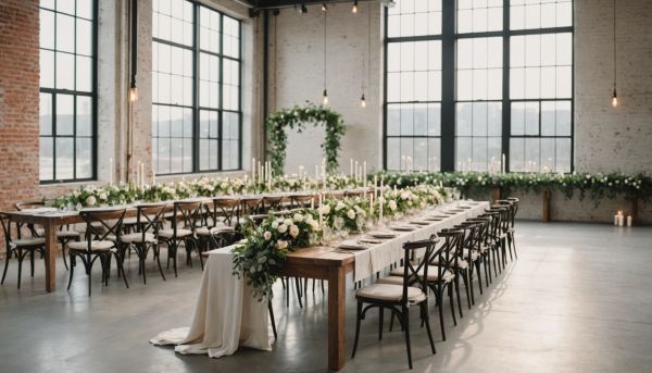 Une ambiance chic et épurée pour un mariage moderne